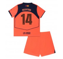 Barcelona Marcus Rashford #14 Koszulka Trzecia dzieci 2025-26 Krótki Rękaw (+ krótkie spodenki)